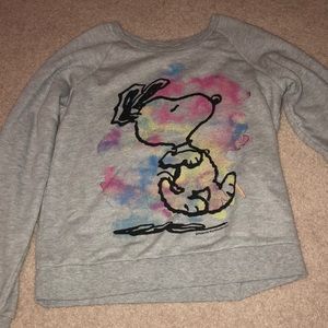 Disney Snoopy Paint Oversized Sweatshirt